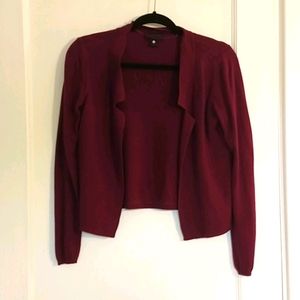 Dark purple/burgundy cardigan